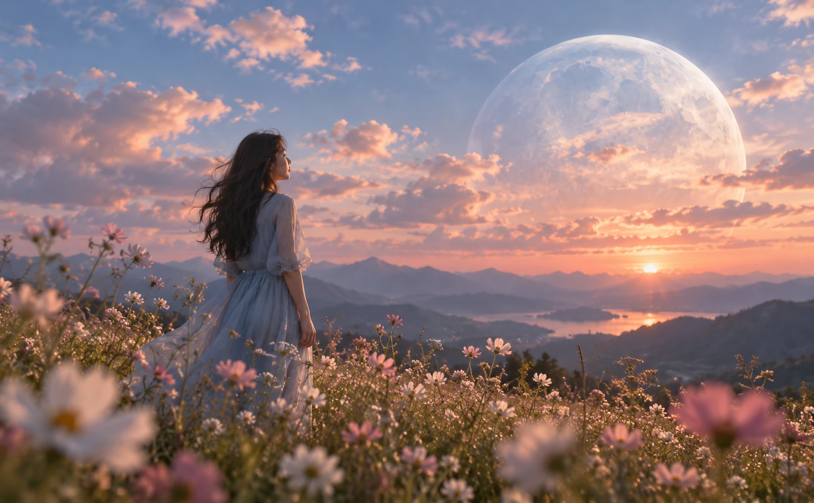Same song, a bigger world: a cinematic moonlit landscape
